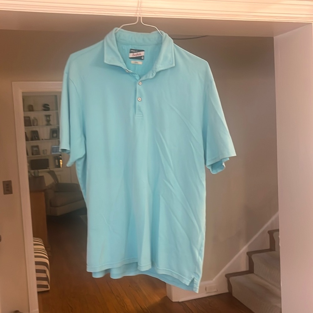 Johnnie-o Surfside shirt, Large, Teal